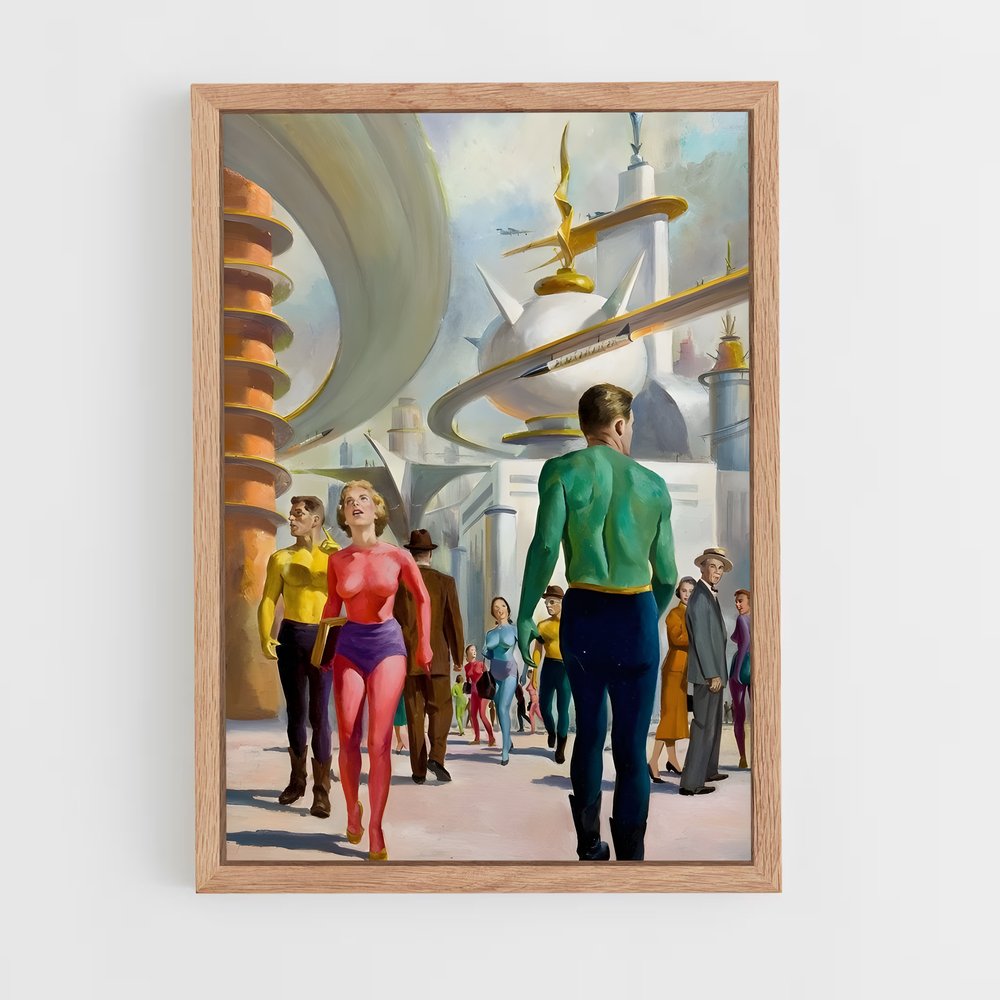 Poster Futur Urbain – affiche Espace rétro (vue 4)